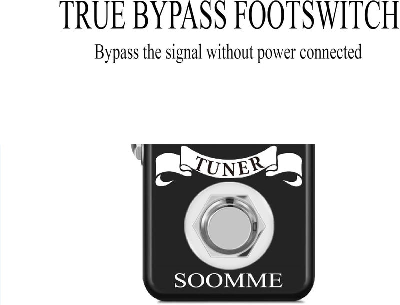 SOOMME Guitar Tuner Pedal High Precision Chromatic Auto With LCD Display For Guitar Bass Volin True Bypass - Image 3